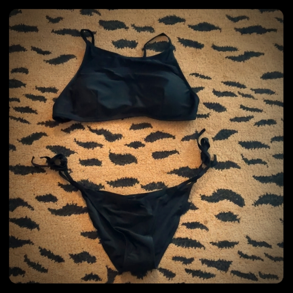 Black Swimsuit with 'No-Nips' pad inserts
